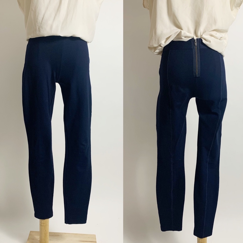 JCREW Pixie Pants Navy Blue w/ Zip Back Size 2